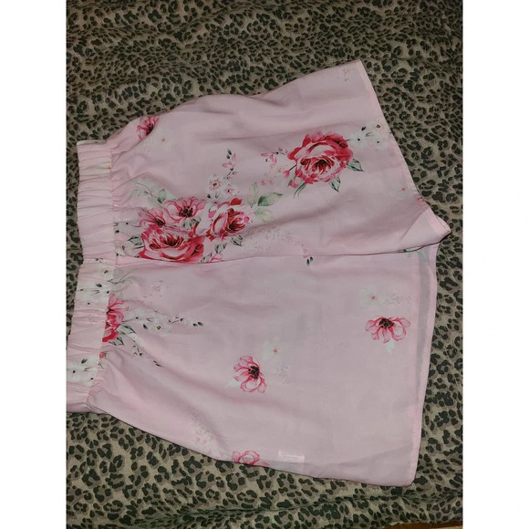 Women's Sleepwear Robe Set Medium Floral Long Sleeve Tie Front Polyester (GG) - Picture 7 of 9